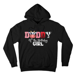 Daddy of The Birthday Cow Family Cow Farm Matching Hoodie