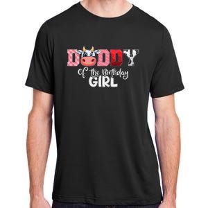 Daddy of The Birthday Cow Family Cow Farm Matching Adult ChromaSoft Performance T-Shirt