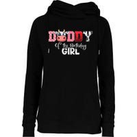 Daddy of The Birthday Cow Family Cow Farm Matching Womens Funnel Neck Pullover Hood