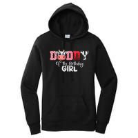 Daddy of The Birthday Cow Family Cow Farm Matching Women's Pullover Hoodie