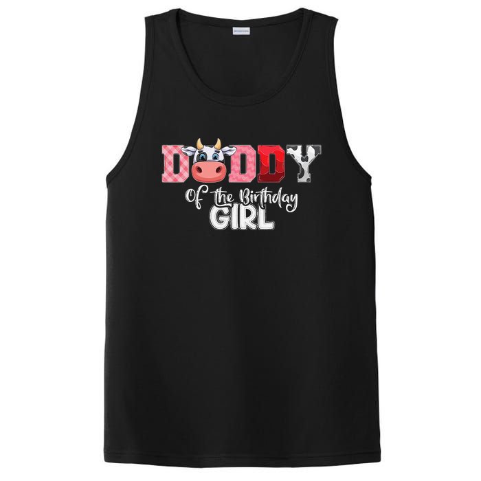 Daddy of The Birthday Cow Family Cow Farm Matching PosiCharge Competitor Tank