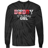 Daddy of The Birthday Cow Family Cow Farm Matching Tie-Dye Long Sleeve Shirt