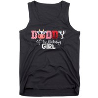 Daddy of The Birthday Cow Family Cow Farm Matching Tank Top