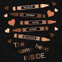 Different On The Outside Same Heart Inside Ladies PosiCharge Tri-Blend Wicking Tank