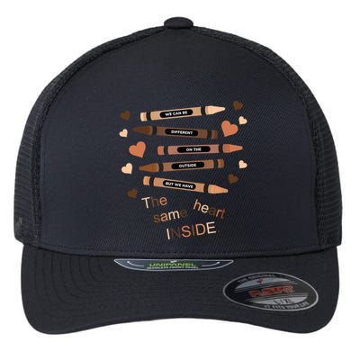 Different On The Outside Same Heart Inside Flexfit Unipanel Trucker Cap