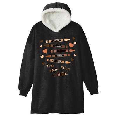 Different On The Outside Same Heart Inside Hooded Wearable Blanket