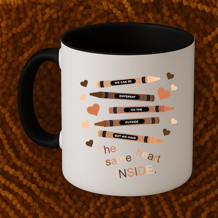 Different On The Outside Same Heart Inside Mug
