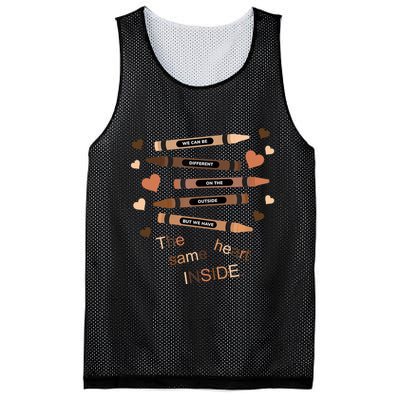 Different On The Outside Same Heart Inside Mesh Reversible Basketball Jersey Tank