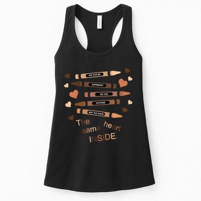 Different On The Outside Same Heart Inside Womens Tank Top