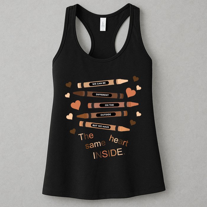 Different On The Outside Same Heart Inside Womens Tank Top