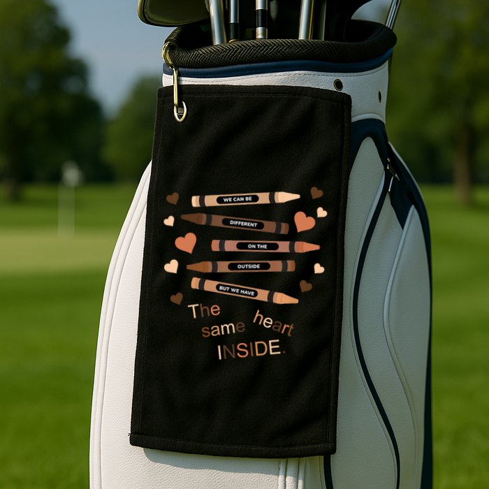 Different On The Outside Same Heart Inside Golf Towel