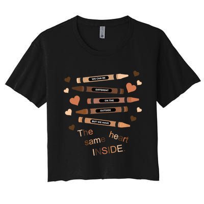 Different On The Outside Same Heart Inside Crop Top