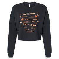Different On The Outside Same Heart Inside Cropped Pullover Crew