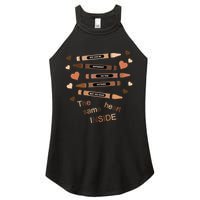 Different On The Outside Same Heart Inside Women's Perfect Tri Rocker Tank