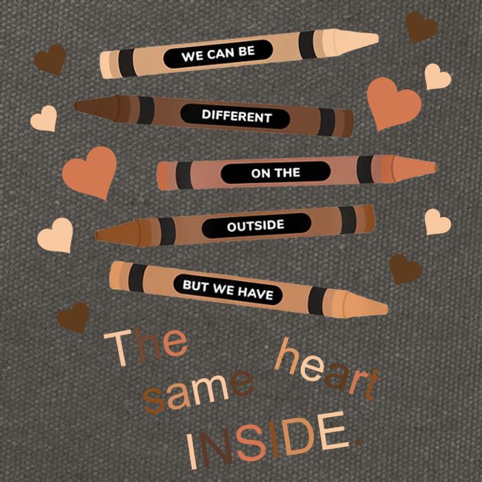Different On The Outside Same Heart Inside Cotton Canvas Backpack