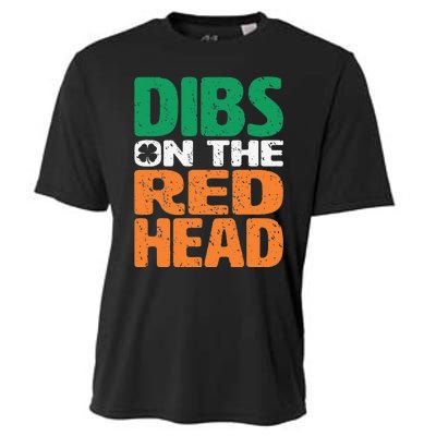 Dibs On The Redhead Saint Patrick's Day Funny Gift Cooling Performance Crew T-Shirt