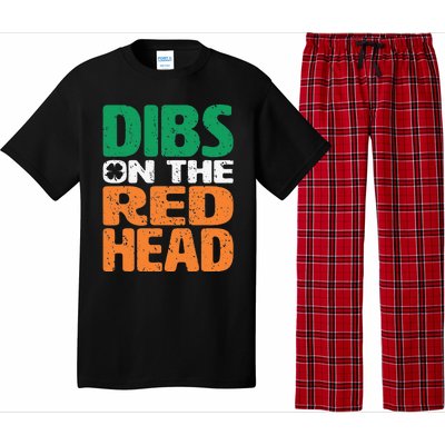 Dibs On The Redhead Saint Patrick's Day Funny Gift Pajama Set