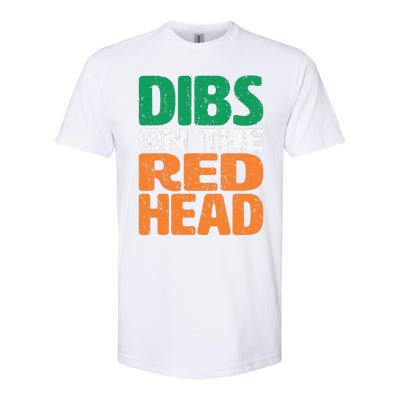 Dibs On The Redhead Saint Patrick's Day Funny Gift Softstyle® CVC T-Shirt