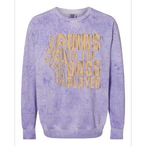 Dibs On The Bass Player Guitarist Bassist Bass Guitar Colorblast Crewneck Sweatshirt