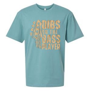 Dibs On The Bass Player Guitarist Bassist Bass Guitar Sueded Cloud Jersey T-Shirt