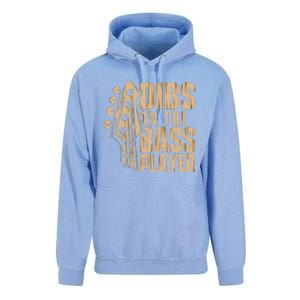 Dibs On The Bass Player Guitarist Bassist Bass Guitar Unisex Surf Hoodie