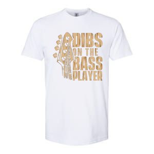 Dibs On The Bass Player Guitarist Bassist Bass Guitar Softstyle CVC T-Shirt