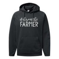 Dibs On The Farmer Funny Wife Girlfriend Farm Cute Gift Performance Fleece Hoodie