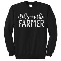 Dibs On The Farmer Funny Wife Girlfriend Farm Cute Gift Tall Sweatshirt