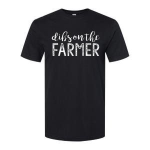 Dibs On The Farmer Funny Wife Girlfriend Farm Cute Gift Softstyle CVC T-Shirt