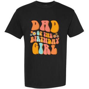 Dad of the Birthday Groovy Papa Daddy 1st Garment-Dyed Heavyweight T-Shirt