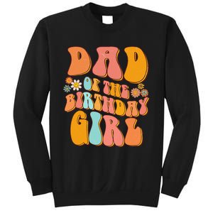 Dad of the Birthday Groovy Papa Daddy 1st Sweatshirt