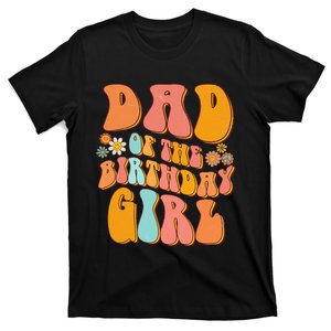 Dad of the Birthday Groovy Papa Daddy 1st T-Shirt