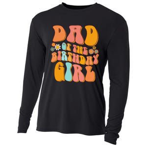 Dad of the Birthday Groovy Papa Daddy 1st Cooling Performance Long Sleeve Crew