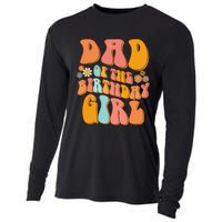 Dad of the Birthday Groovy Papa Daddy 1st Cooling Performance Long Sleeve Crew