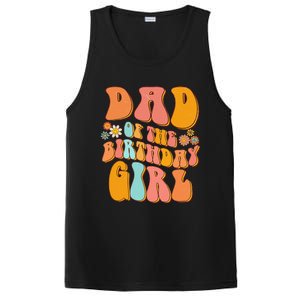 Dad of the Birthday Groovy Papa Daddy 1st PosiCharge Competitor Tank