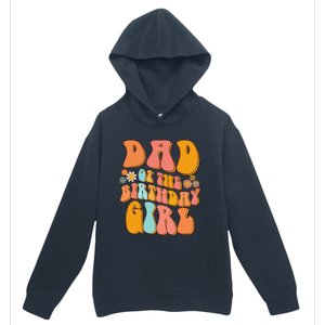 Dad of the Birthday Groovy Papa Daddy 1st Urban Pullover Hoodie