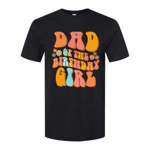 Dad of the Birthday Groovy Papa Daddy 1st Softstyle CVC T-Shirt