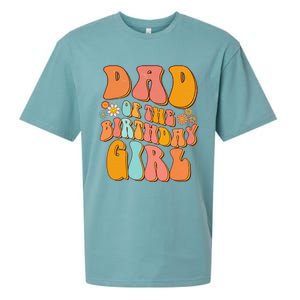 Dad of the Birthday Groovy Papa Daddy 1st Sueded Cloud Jersey T-Shirt