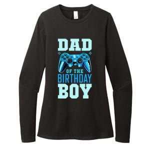 Dad of the Birthday Matching Video Gamer Birthday Party Womens CVC Long Sleeve Shirt