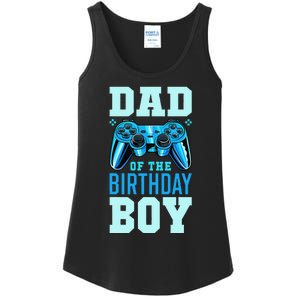 Dad of the Birthday Matching Video Gamer Birthday Party Ladies Essential Tank