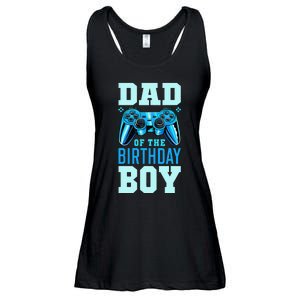 Dad of the Birthday Matching Video Gamer Birthday Party Ladies Essential Flowy Tank