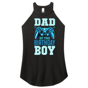 Dad of the Birthday Matching Video Gamer Birthday Party Women's Perfect Tri Rocker Tank