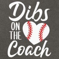 Dibs On The Coach Funny Baseball Heart Cute Mothers Day Cotton Canvas Backpack