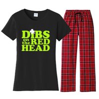 Dibs On The Redhead Saint Patrick's Day Women's Flannel Pajama Set