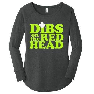 Dibs On The Redhead Saint Patrick's Day Women's Perfect Tri Tunic Long Sleeve Shirt