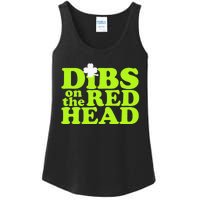 Dibs On The Redhead Saint Patrick's Day Ladies Essential Tank