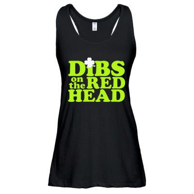 Dibs On The Redhead Saint Patrick's Day Ladies Essential Flowy Tank