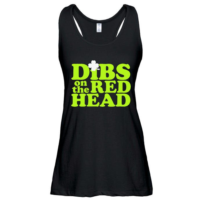 Dibs On The Redhead Saint Patrick's Day Ladies Essential Flowy Tank