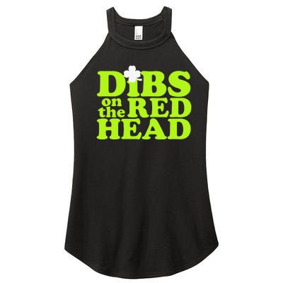 Dibs On The Redhead Saint Patrick's Day Women's Perfect Tri Rocker Tank