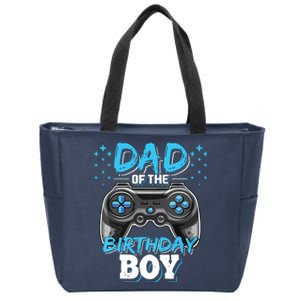 Dad Of The Birthday Boy Matching Video Gamer Birthday Party Zip Tote Bag